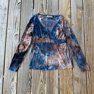 brown and blue fairy long sleeve